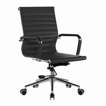 Aura Contemporary Medium Back Bonded Leather Executive Office Chair
